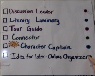 Light Up sign for Literature Circle jobs