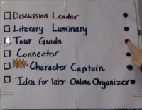 Light Up Sign for Literature Circle Jobs